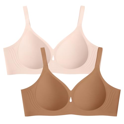 Wireless Bras for Women No Underwire Jelly Bras Seamless Push Up Full Coverage Bralettes Comfortable Everyday Bra