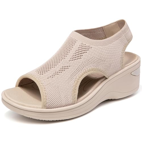 KOIMED Comfortable Platform Walking Sandals