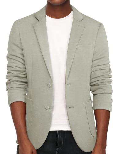PJ PAUL JONES Men's Casual Knit Blazer Suit Jackets Two Button Lightweight Unlined Sport Coat