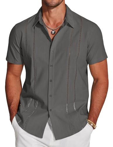 COOFANDY Cuban Guayabera