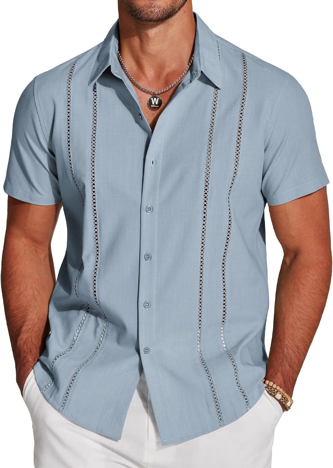 COOFANDY Cuban Guayabera (Popular)