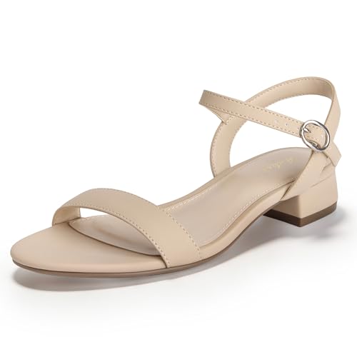 Ankis Low Heel Ankle-Strap Sandal