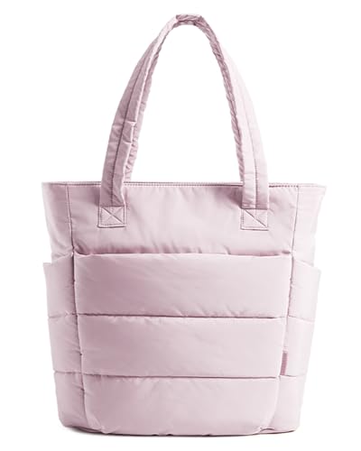 BAGSMART Quilted Puffy Tote (Water-Repellent)