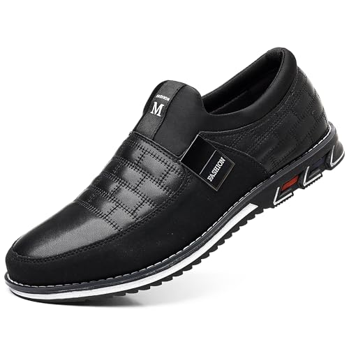 COSIDRAM Mens Casual Shoes Sneakers Loafers Comfort Walking Shoes for Male Business Work Office Dress