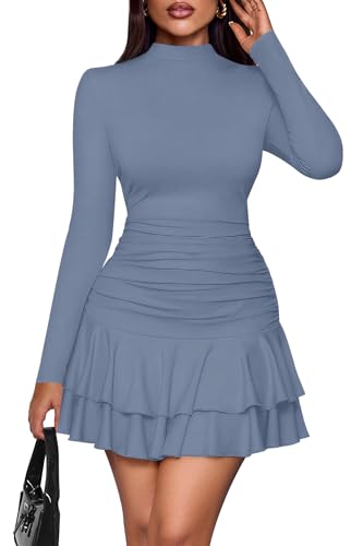 PRETTYGARDEN Ruffle Layered Mini