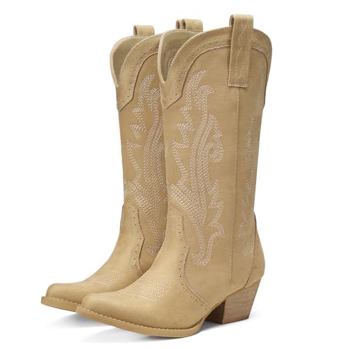 HISEA Rollda Cowboy Boots