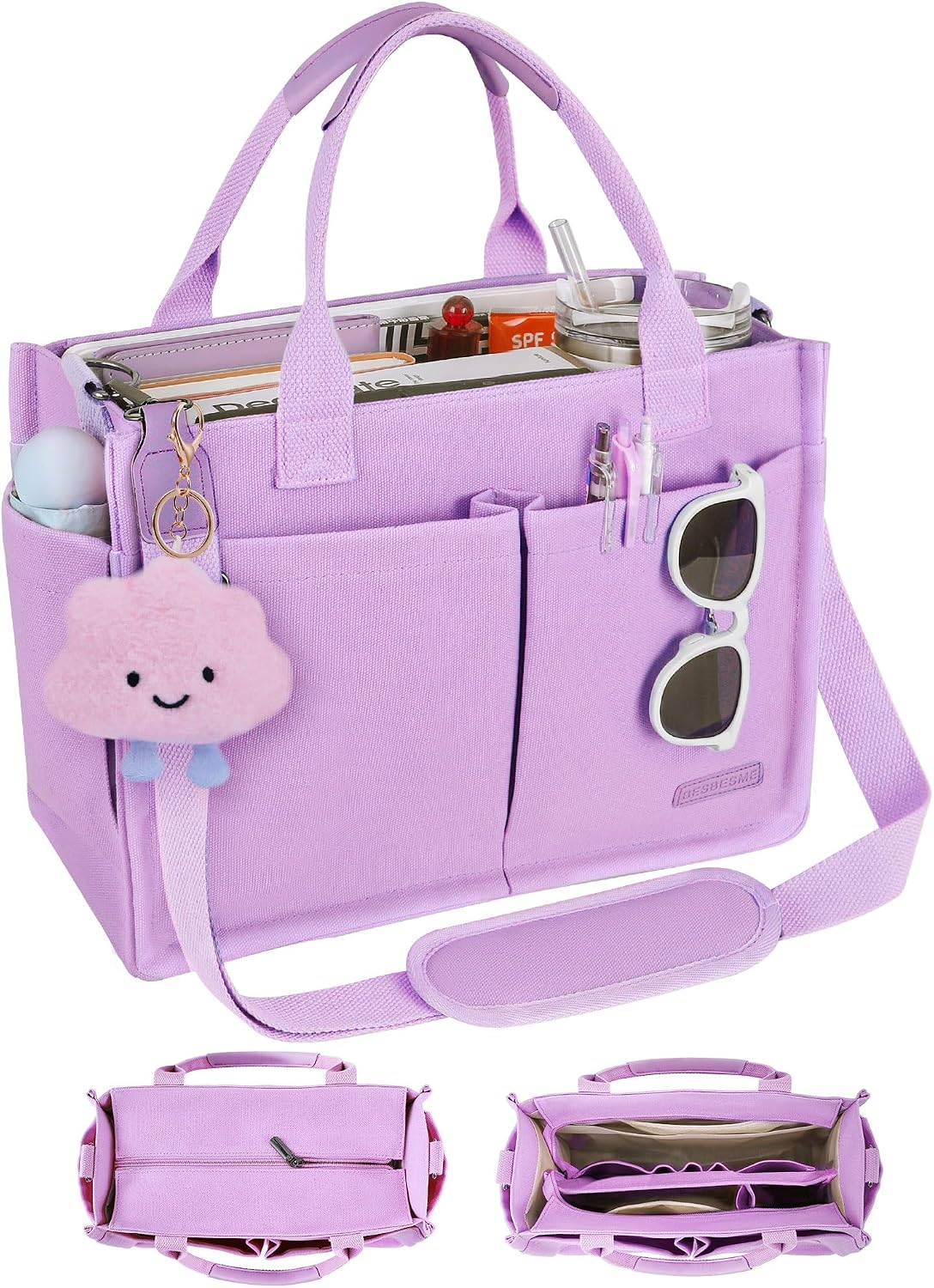 BESBESME Canvas Tote Bag (Top Rated)