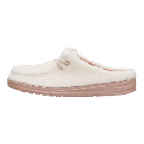 HEYDUDE Women's Wendy Sherpa Slip-On Mules | Lightweight Comfortable Shoes for Travel & Casual Wear