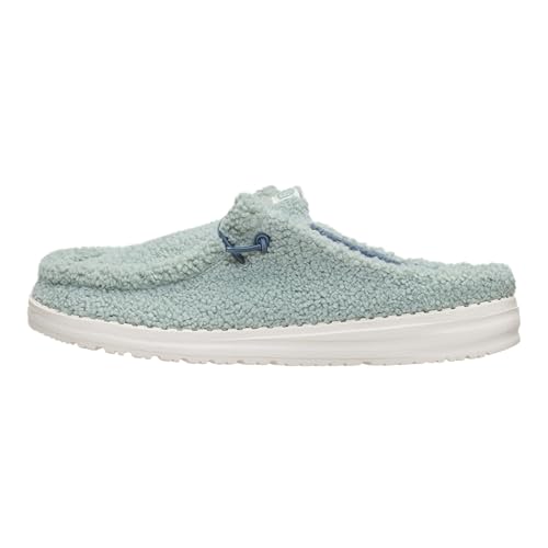 HEYDUDE Women's Wendy Sherpa Slip-On Mules | Lightweight Comfortable Shoes for Travel & Casual Wear