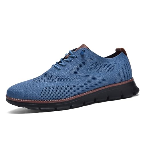 Wearbreeze Mens Business Casual Oxford Sneakers  Lightweight Lace-Up Dress Shoes for Work, Travel & Daily Commute