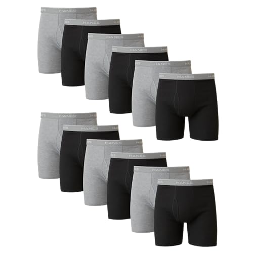 Hanes Men's Underwear Boxer Briefs Pack
