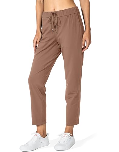 G Gradual Women's Pants with Deep Pockets 7/8 Stretch Ankle Sweatpants for Golf, Athletic, Lounge, Travel, Work