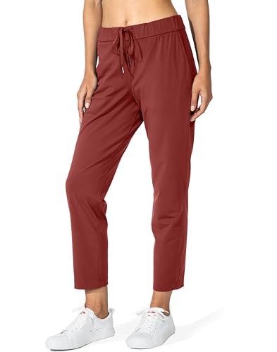 G Gradual Women's Pants with Deep Pockets 7/8 Stretch Ankle Sweatpants for Golf, Athletic, Lounge, Travel, Work