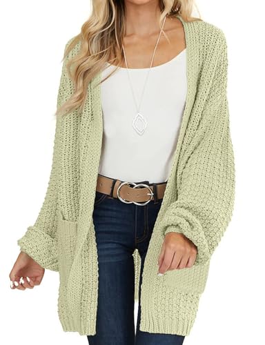 MEROKEETY Rust Oversized Knit Cardigan