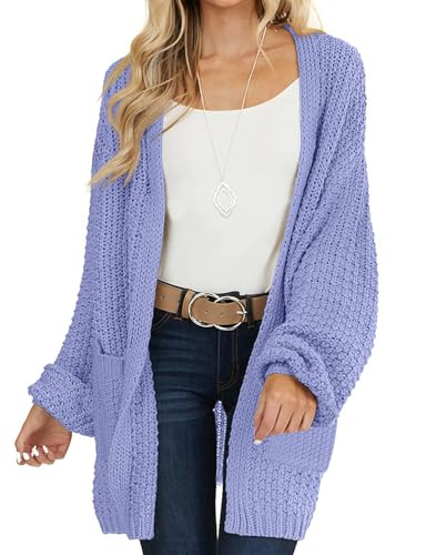 MEROKEETY Slouchy Boyfriend Cardigan
