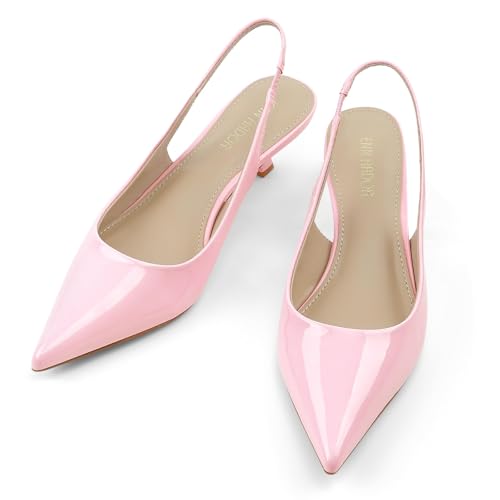 JENN ARDOR Slingback Heels (Low Kitten)