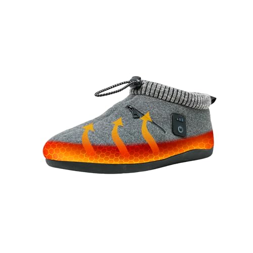 Heated Slippers for Men and Women  Rechargeable Foot Wear with 3 Temperature Settings Keep Feet Warm up to 11 Hours with 2000mAh 7.4 Volt Battery