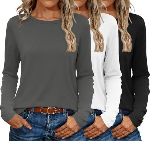 Ekouaer 3 Pack Long Sleeve Shirts (Classic)