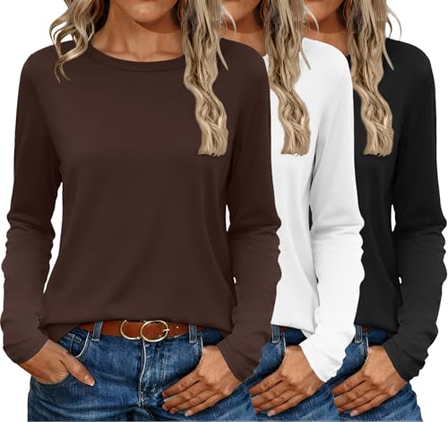 Ekouaer 3 Pack Long Sleeve Shirts (Slim)