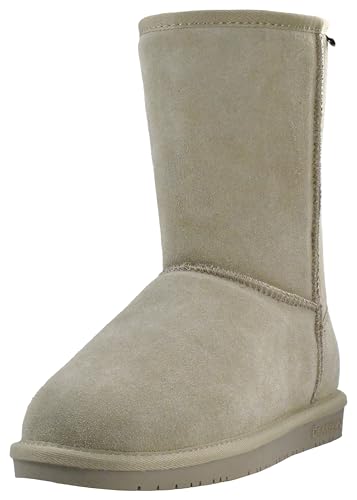 BEARPAW Emma Short Women's Classic Winter Slip On Boots, Lightweight Suede Boots, Multiple Colors