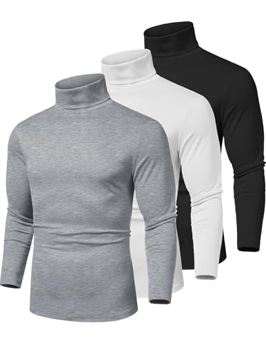 COOFANDY Men's Slim Fit Basic Turtleneck