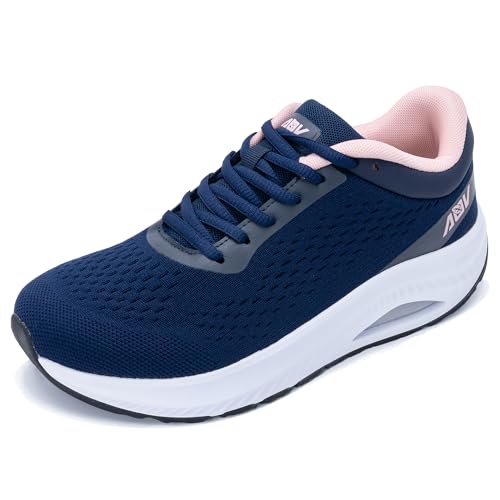 Womens Wide Toe Box Walking Shoes with Arch Support Plantar Fasciitis Tennis Sneakers Orthotic Shoes for Pain Relief