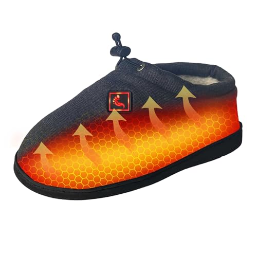 Heated Slippers for Men and Women  Rechargeable Foot Wear with 3 Temperature Settings Keep Feet Warm up to 11 Hours with 2000mAh 7.4 Volt Battery