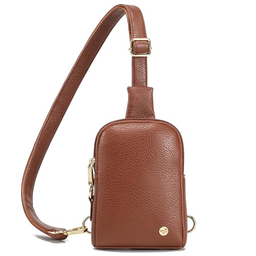 INICAT Travel Small Crossbody Sling Bags Women Vegan Leather Purses Fanny Packs Cross Body Bag Birthday Gifts