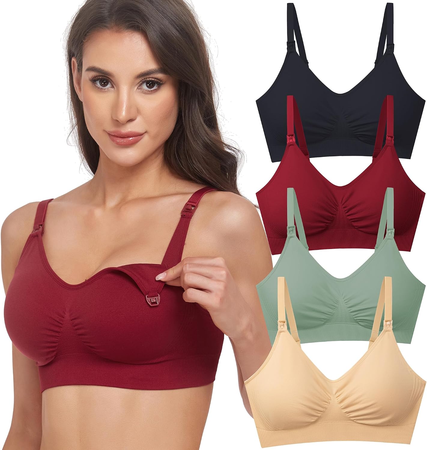 GXXGE 4Pack Nursing Bra