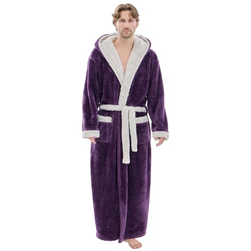 PJGGZ Mens Plush Robe (Full Length)