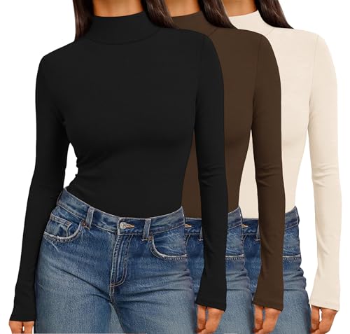 Ekouaer Mock Turtleneck 3-Pack