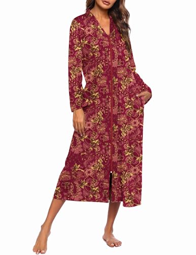 Ekouaer Zipper Robe (Full-Length)