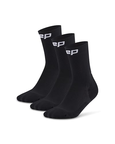 CEP Core Run 5.0 Mid Cut Crew Compression Socks for Men & Women  Performance Running Socks with Blister Prevention