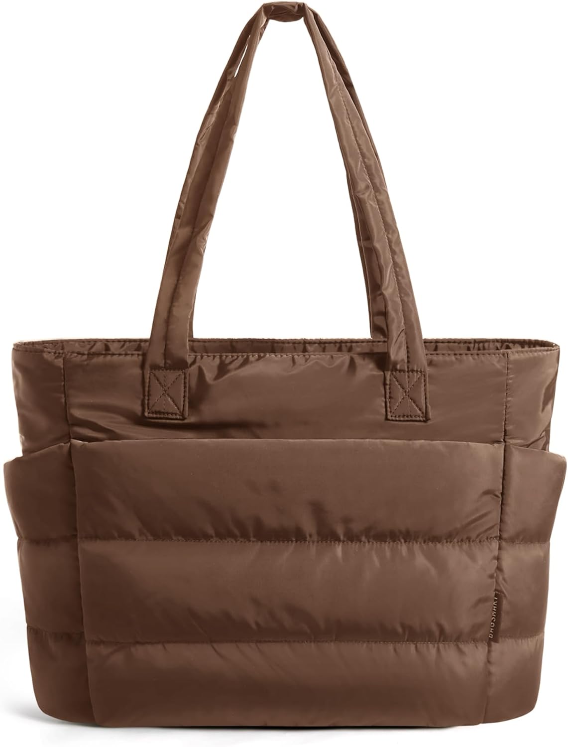 BAGSMART Tote Bag for Women, Lightweight Puffy Tote Bag with Compartments Shoulder Bag Handbag for Travel, Work, Gym