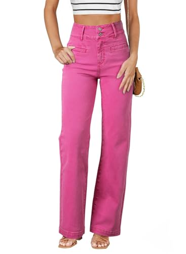 Sidefeel High Waisted Straight Leg Jeans