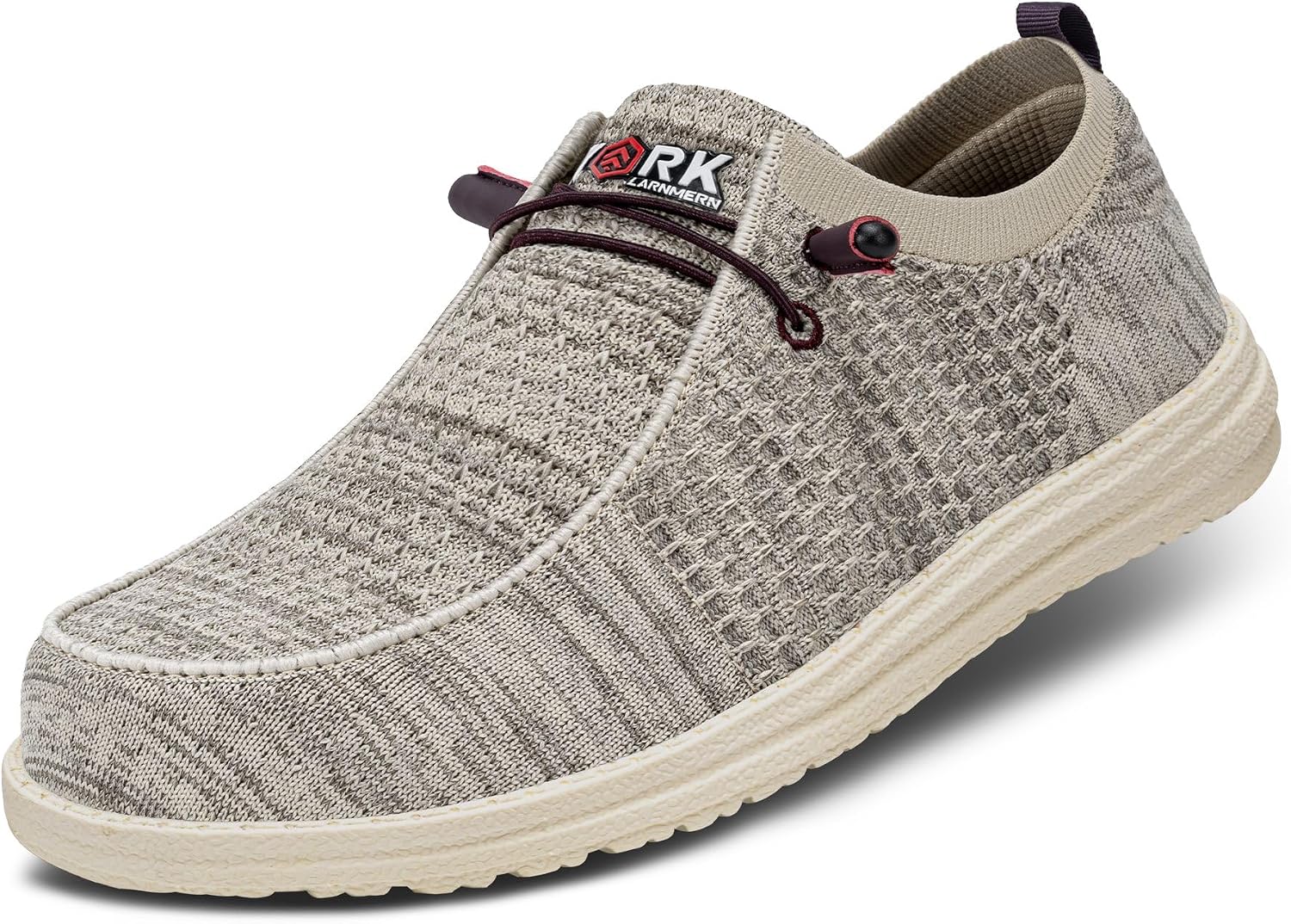LARNMERN Steel Toe Loafers Women Lightweight Comfortable Slip On Walking Casual Flats Sneakers Work Safety Shoes