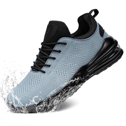 LARNMERN Men Non Slip Work Sneakers (Work Shoe)