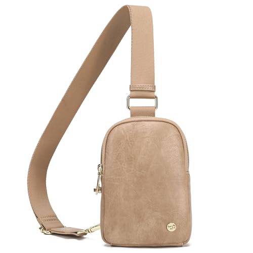 INICAT Travel Small Crossbody Sling Bags Women Vegan Leather Purses Fanny Packs Cross Body Bag Birthday Gifts
