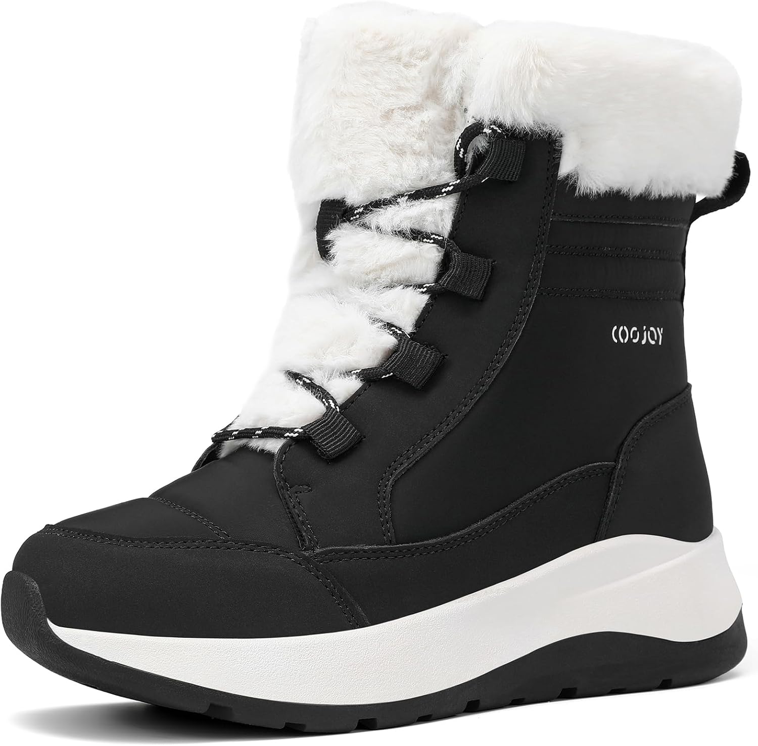 COOJOY Womens Waterproof Winter Snow Boots