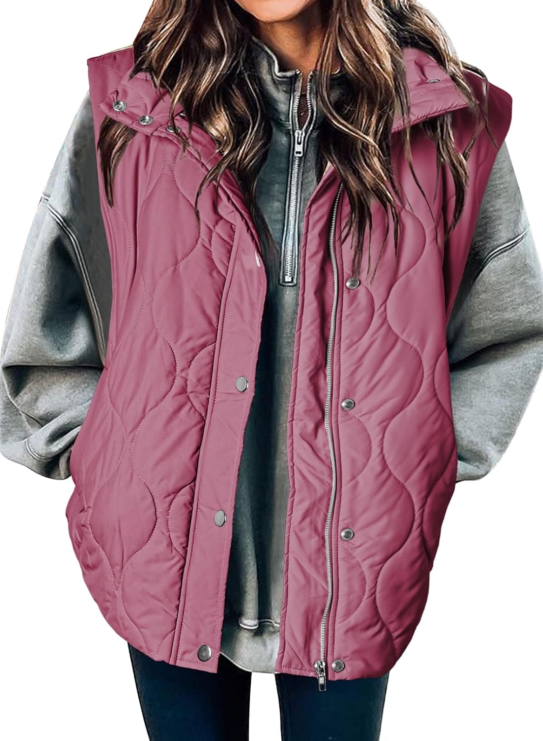 EVALESS Cropped Puffer Vest