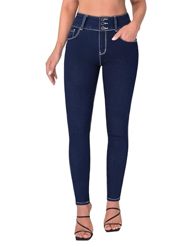 roswear Womens High Waisted Stretchy Skinny Curvy Jeans Tummy Control Jeggings