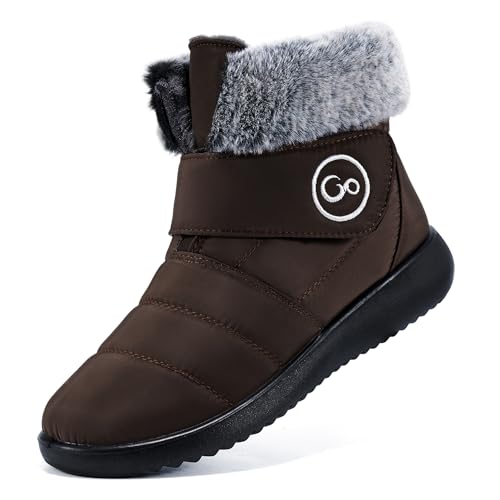 Aomigoct Women Winter Snow Boots