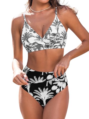 CUPSHE High Waisted Twist Bikini