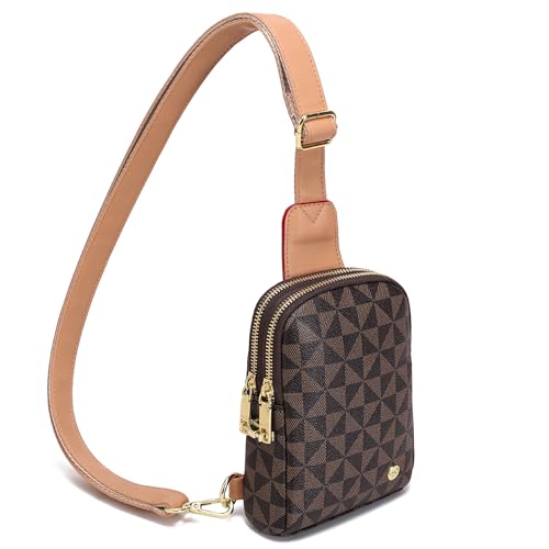 INICAT Travel Small Crossbody Sling Bags Women Vegan Leather Purses Fanny Packs Cross Body Bag Birthday Gifts